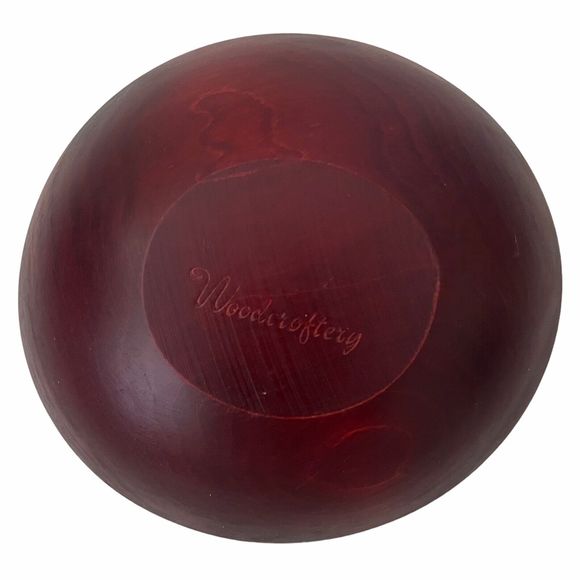 Vintage 7 Piece Set Woodcraftery Bowls Pennsylvania Dutch Design Handpainted - Picture 5 of 6